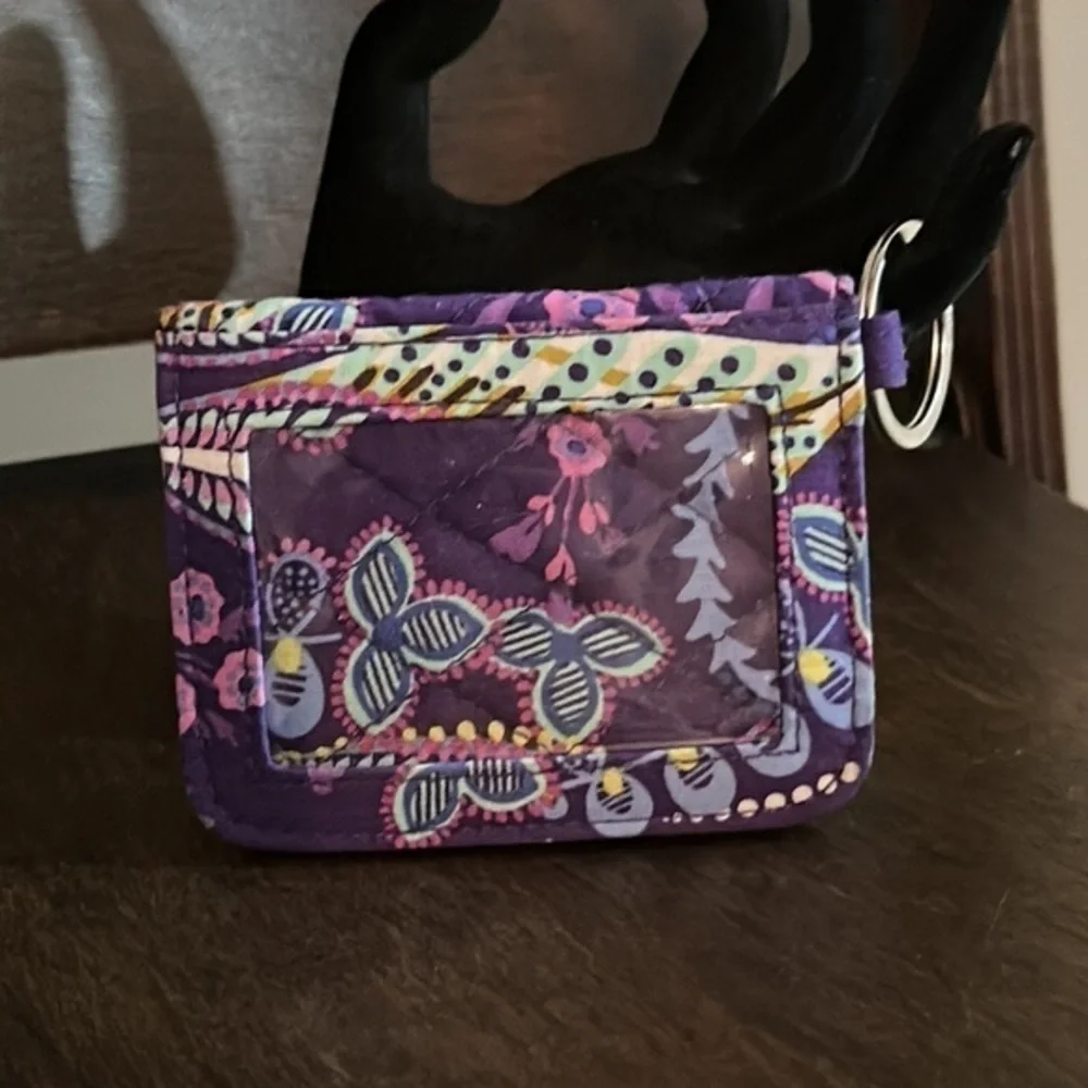 Vera Bradley Escapade key chain Wristlet in Batik Leaves